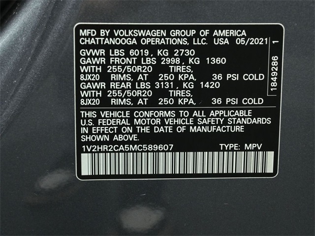 2021 VOLKSWAGEN ATLAS - Image 34