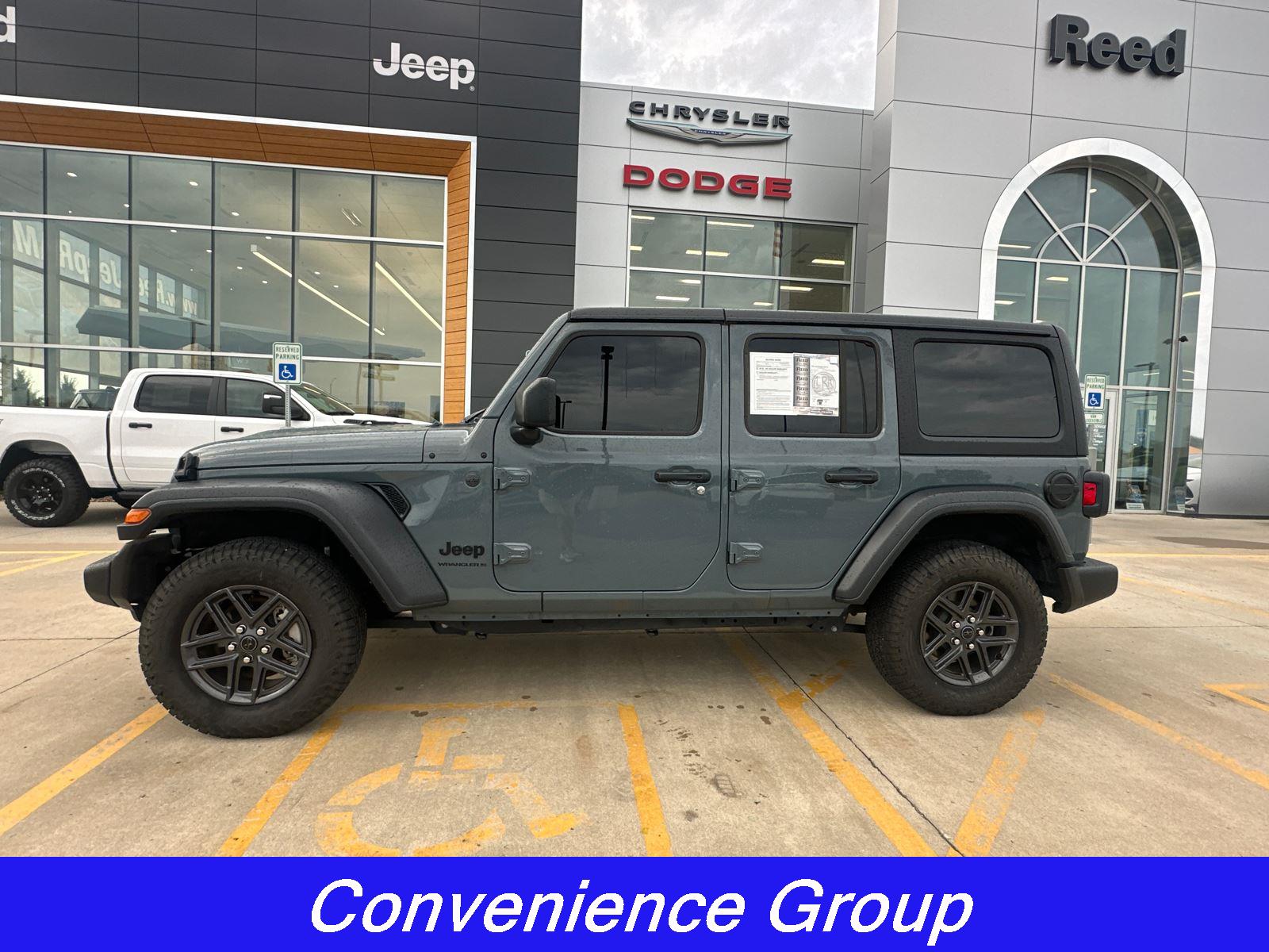 Used 2025 Jeep Wrangler 4-Door Sport S with VIN 1C4PJXDNXSW507109 for sale in Kansas City