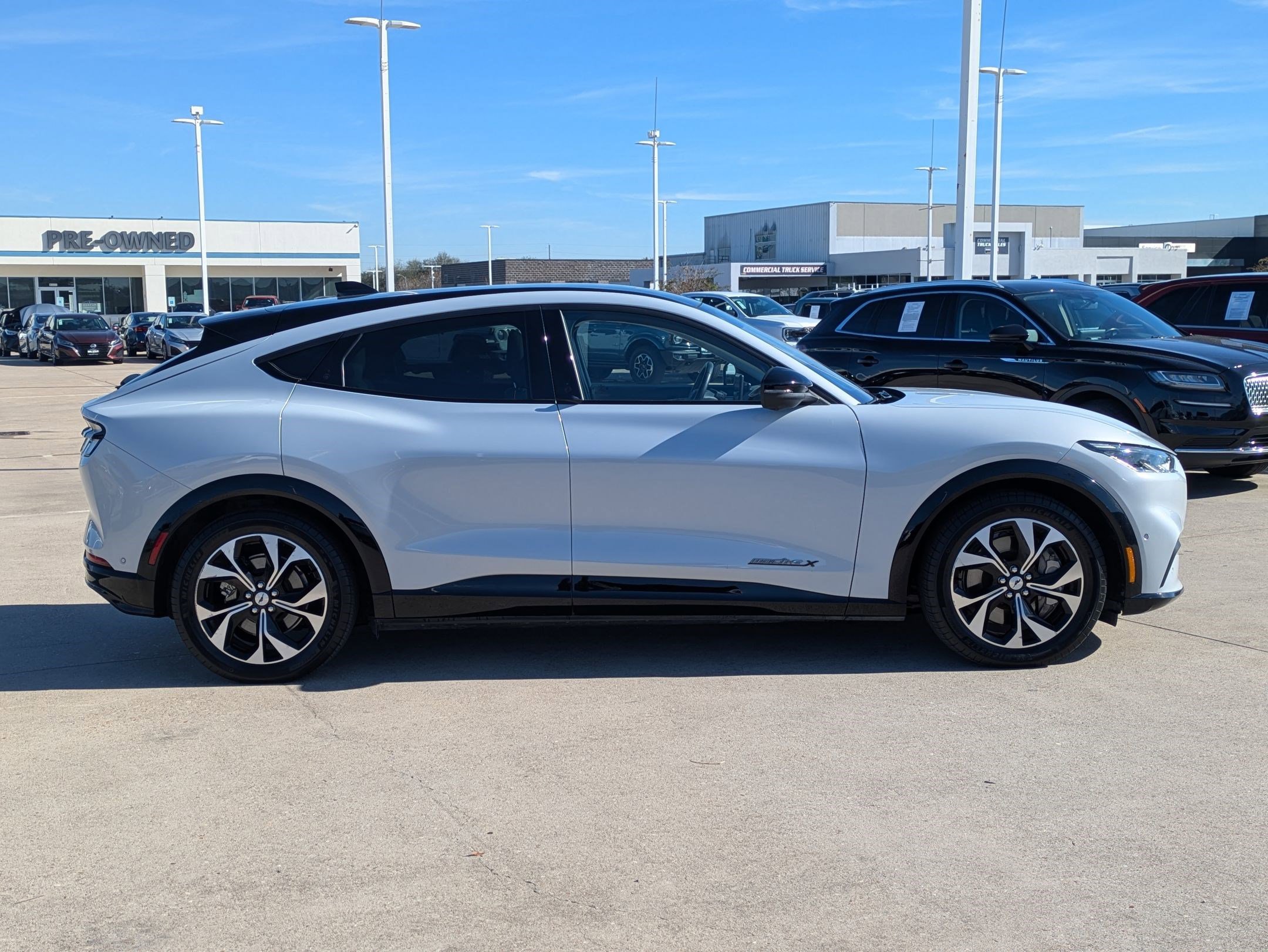 Certified 2021 Ford Mustang Mach-E Premium RWD with VIN 3FMTK3R76MMA26092 for sale in Manvel, TX