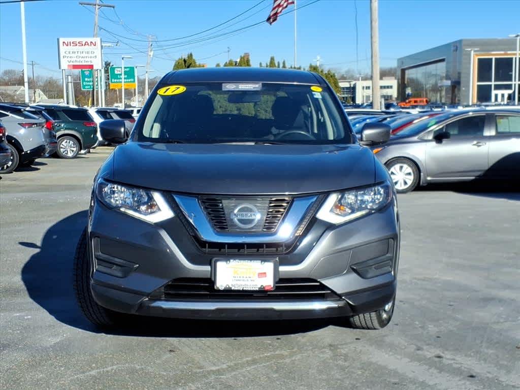 Certified 2017 Nissan Rogue S with VIN JN8AT2MVXHW282500 for sale in Lynnfield, MA