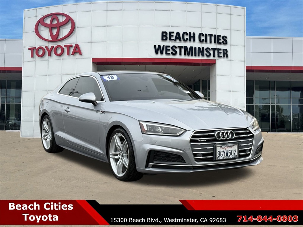 Used 2018 Audi A5 Coupe Premium Plus with VIN WAUTNAF51JA034609 for sale in Westminster, CA