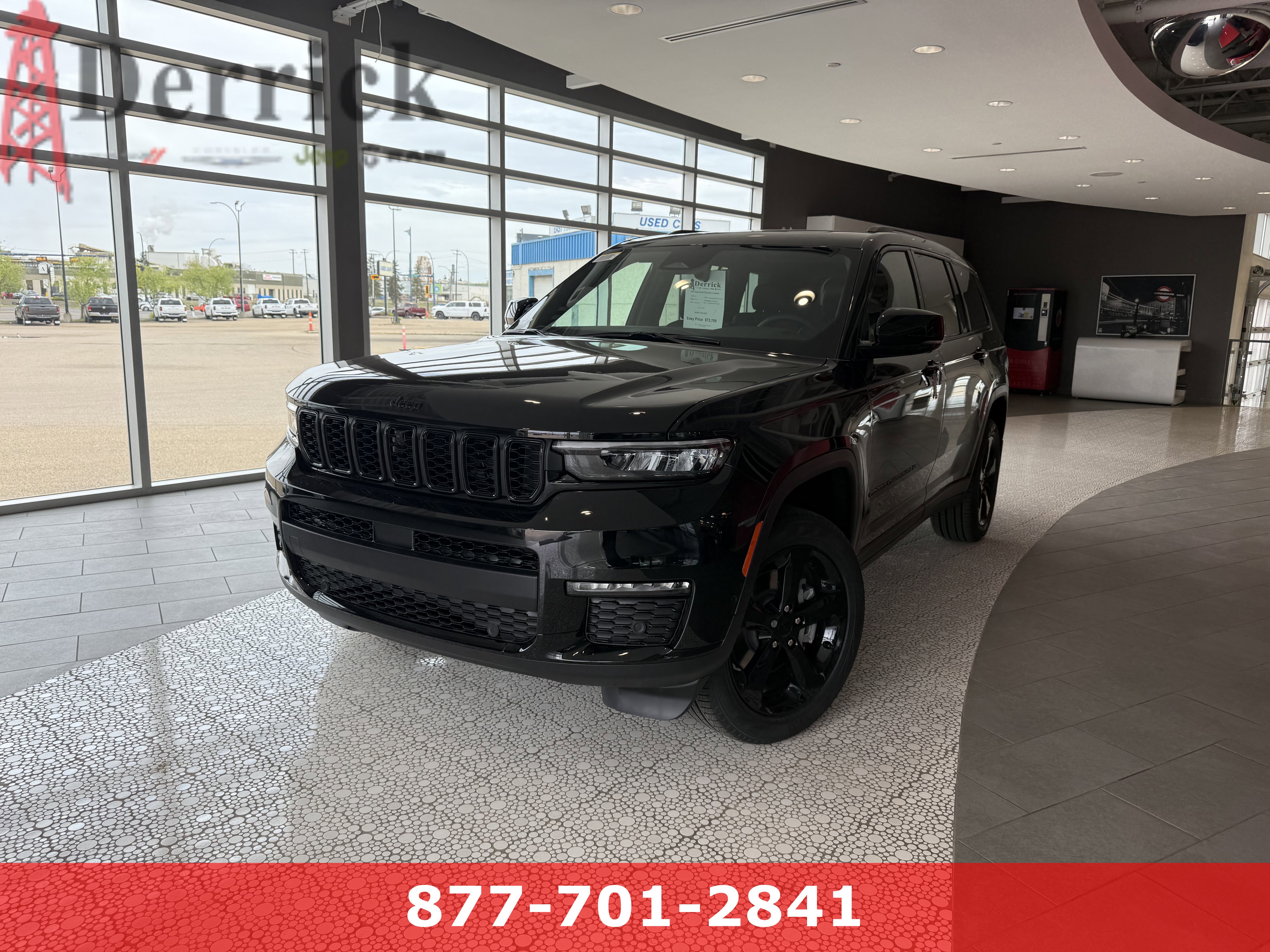 New 2025 Diamond Black Crystal Pearl Jeep Limited image 1