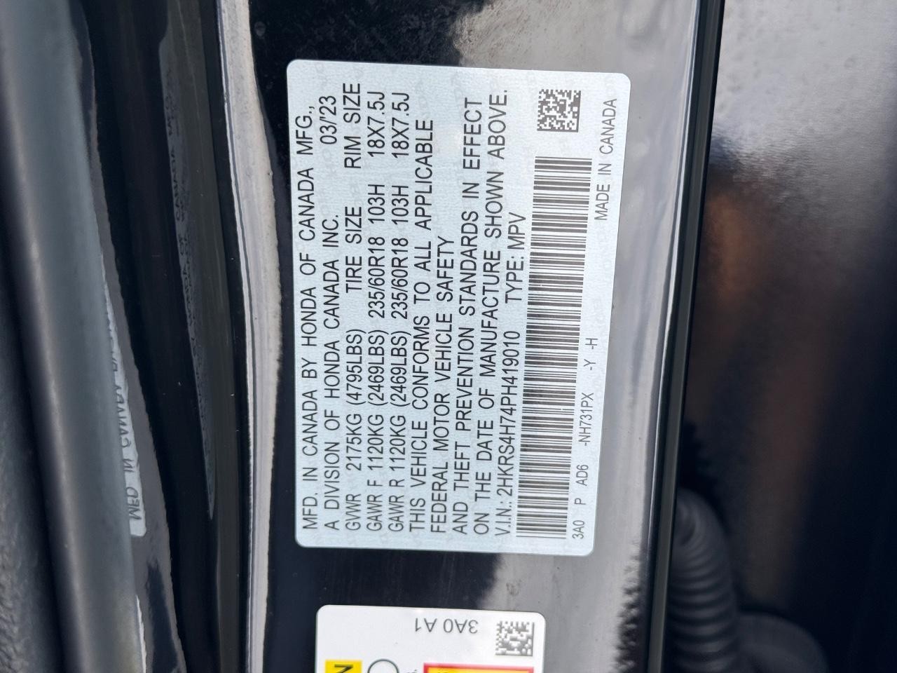 2023 Honda CR-V EX-L photo 24