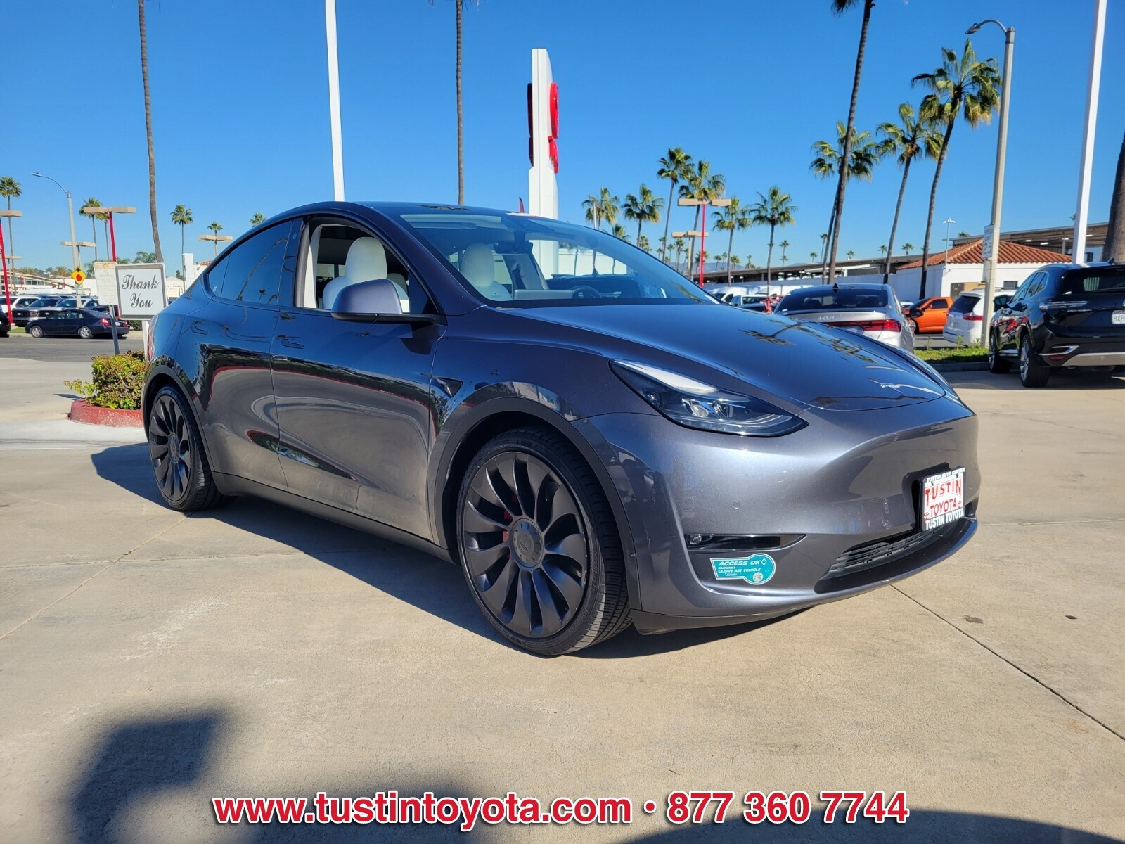 Used 2021 Tesla Model Y Performance with VIN 5YJYGDEF1MF277959 for sale in Tustin, CA