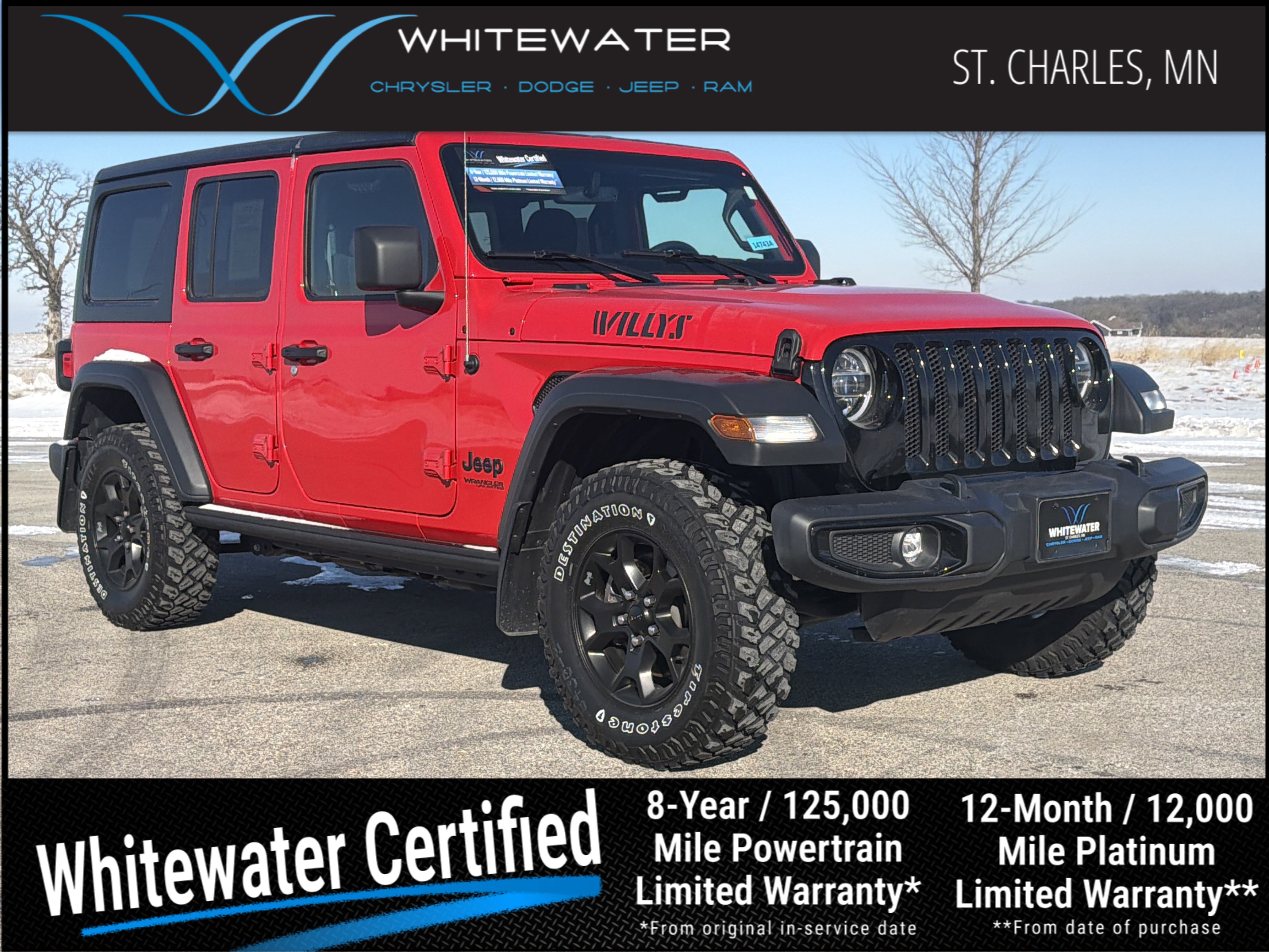 Pre-Owned 2022 Jeep Wrangler Unlimited Willys Convertible in