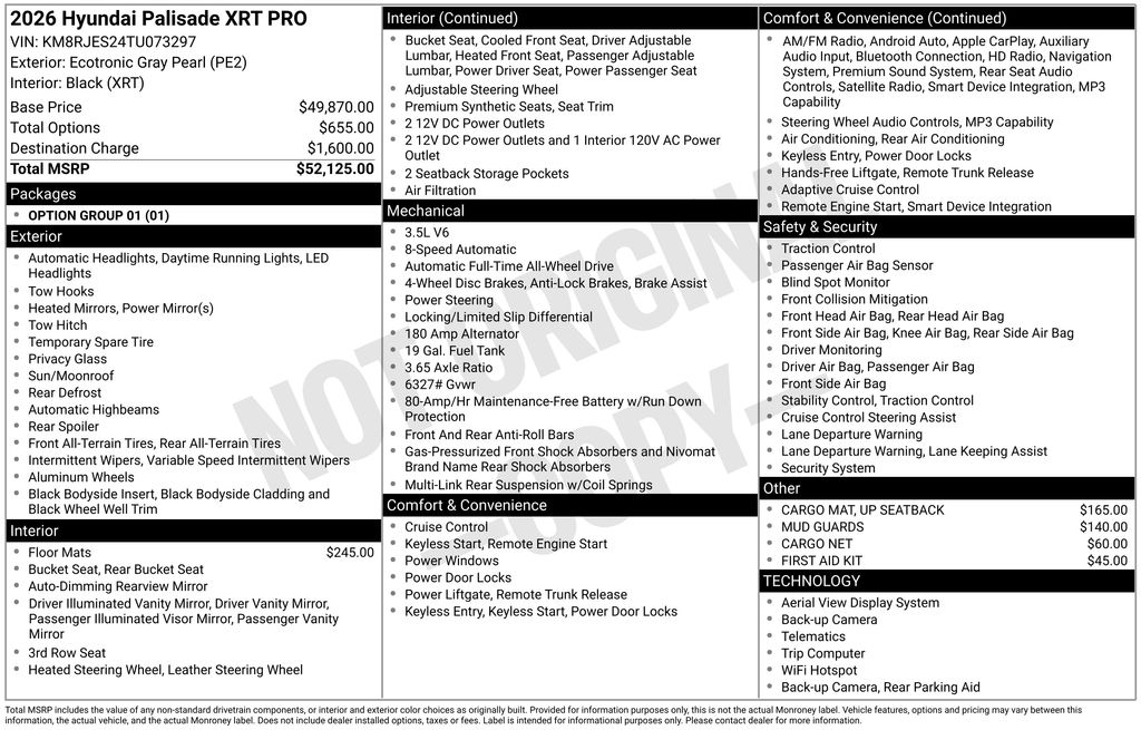 2026 Hyundai Palisade XRT Pro's photo