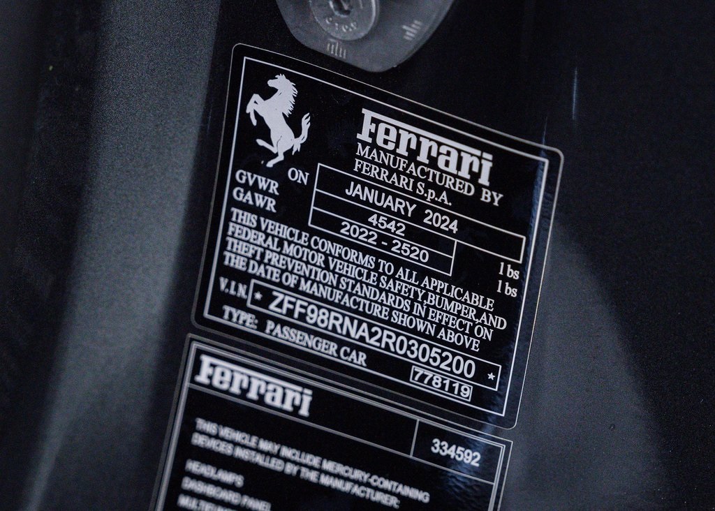 Certified Used 2024 Grigio Silverstone Metallic Ferrari Base image 26