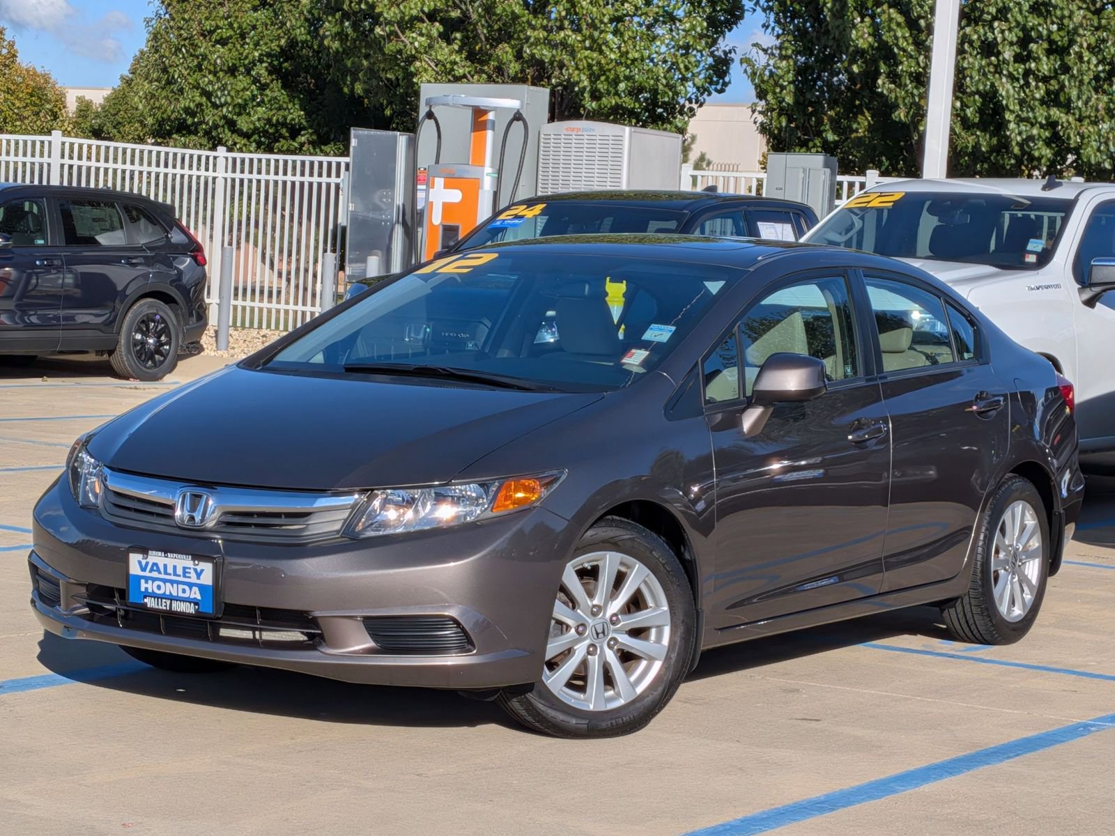 Used 2012 Honda Civic EX with VIN 19XFB2F82CE001952 for sale in Aurora, IL