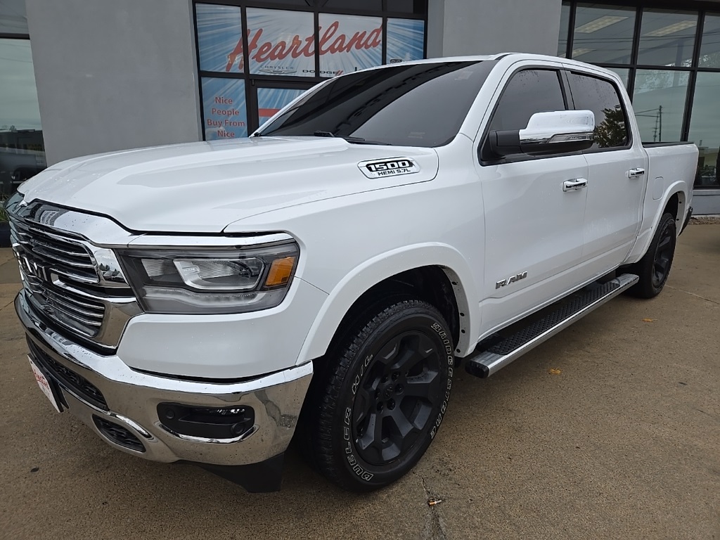Used 2021 RAM Ram 1500 Pickup Laramie with VIN 1C6SRFJT2MN639183 for sale in Kansas City