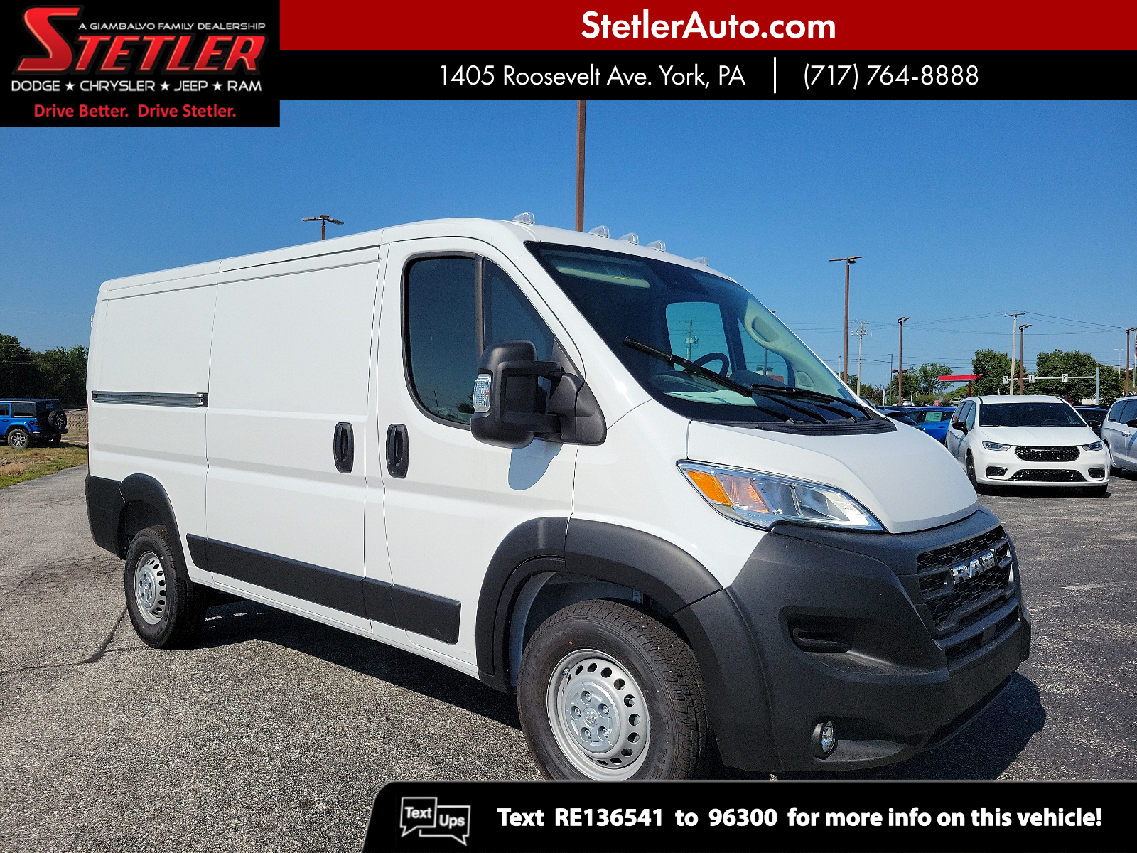 New 2024 RAM ProMaster Low Roof Cargo Van in York #742107