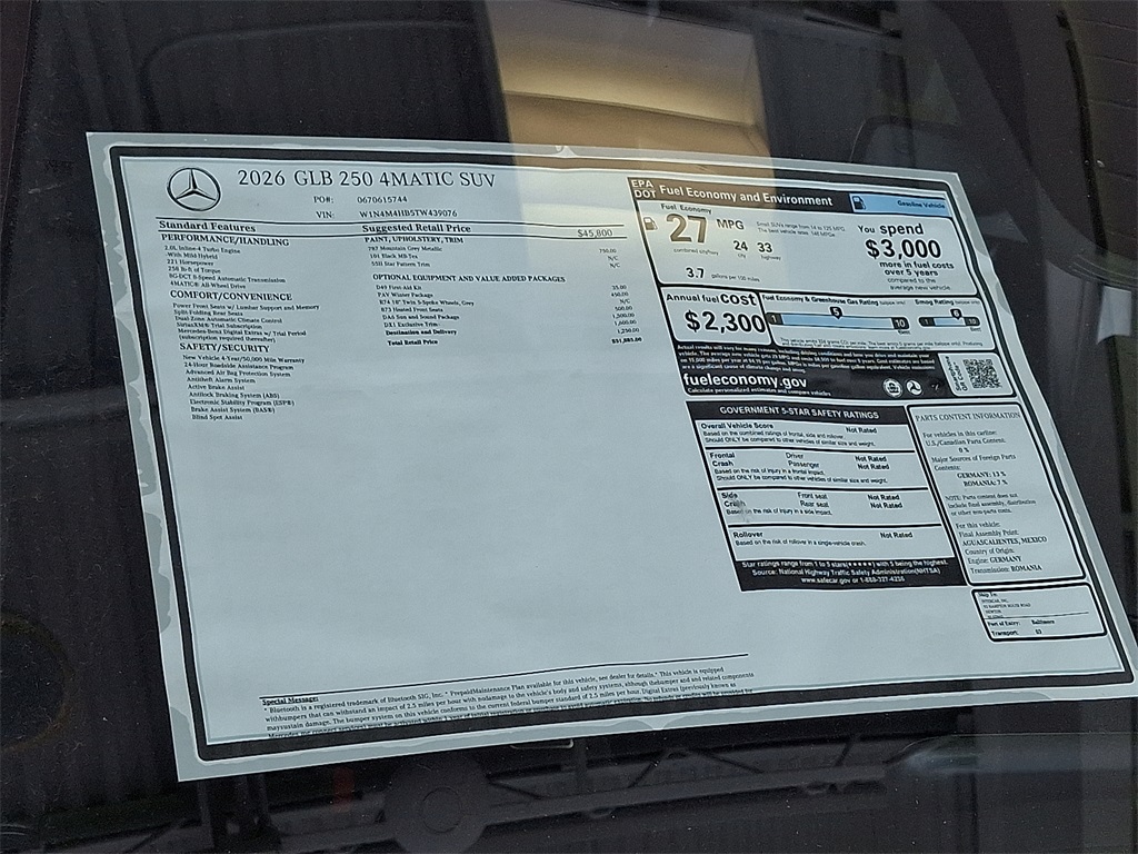 2026 Mercedes Benz GLB 250 4MATIC photo 25