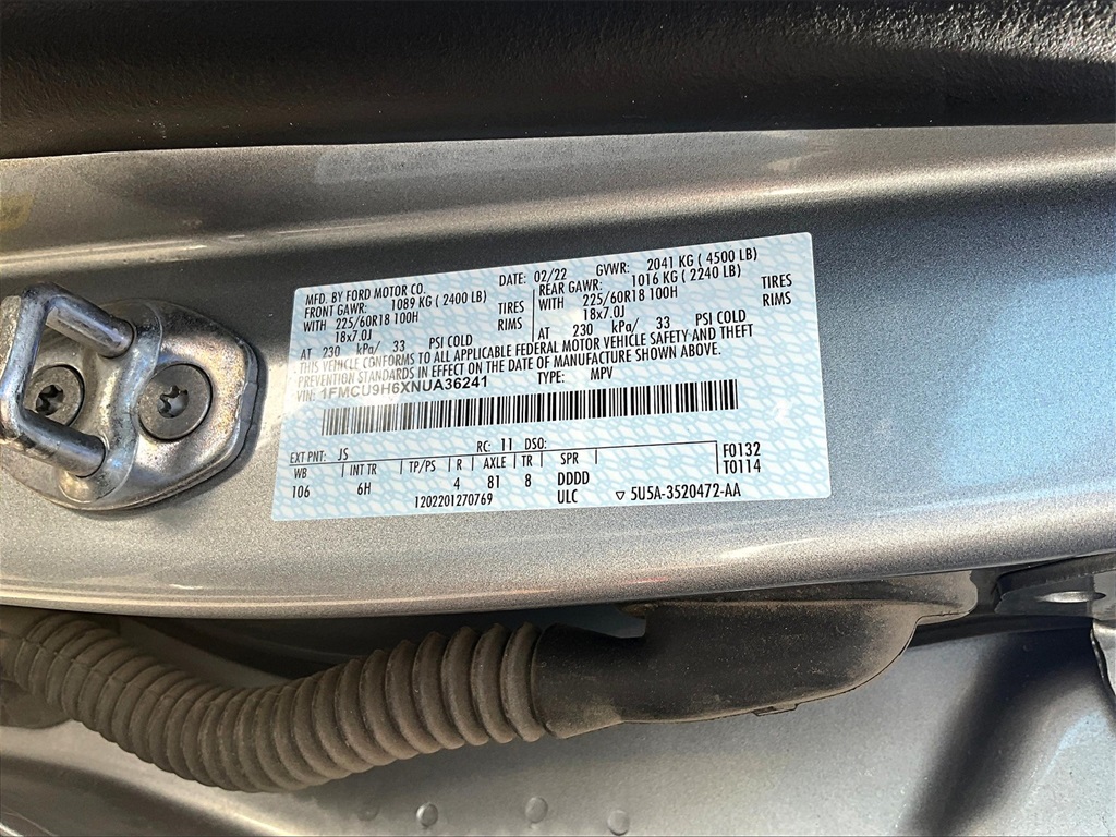 2022 Ford Escape SEL photo 33