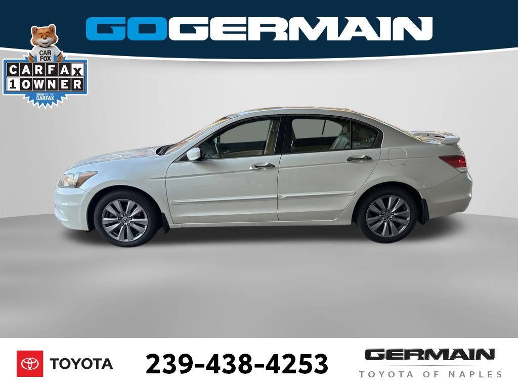 Used 2011 Honda Accord EX-L V6 with VIN 1HGCP3F8XBA006698 for sale in Naples, FL