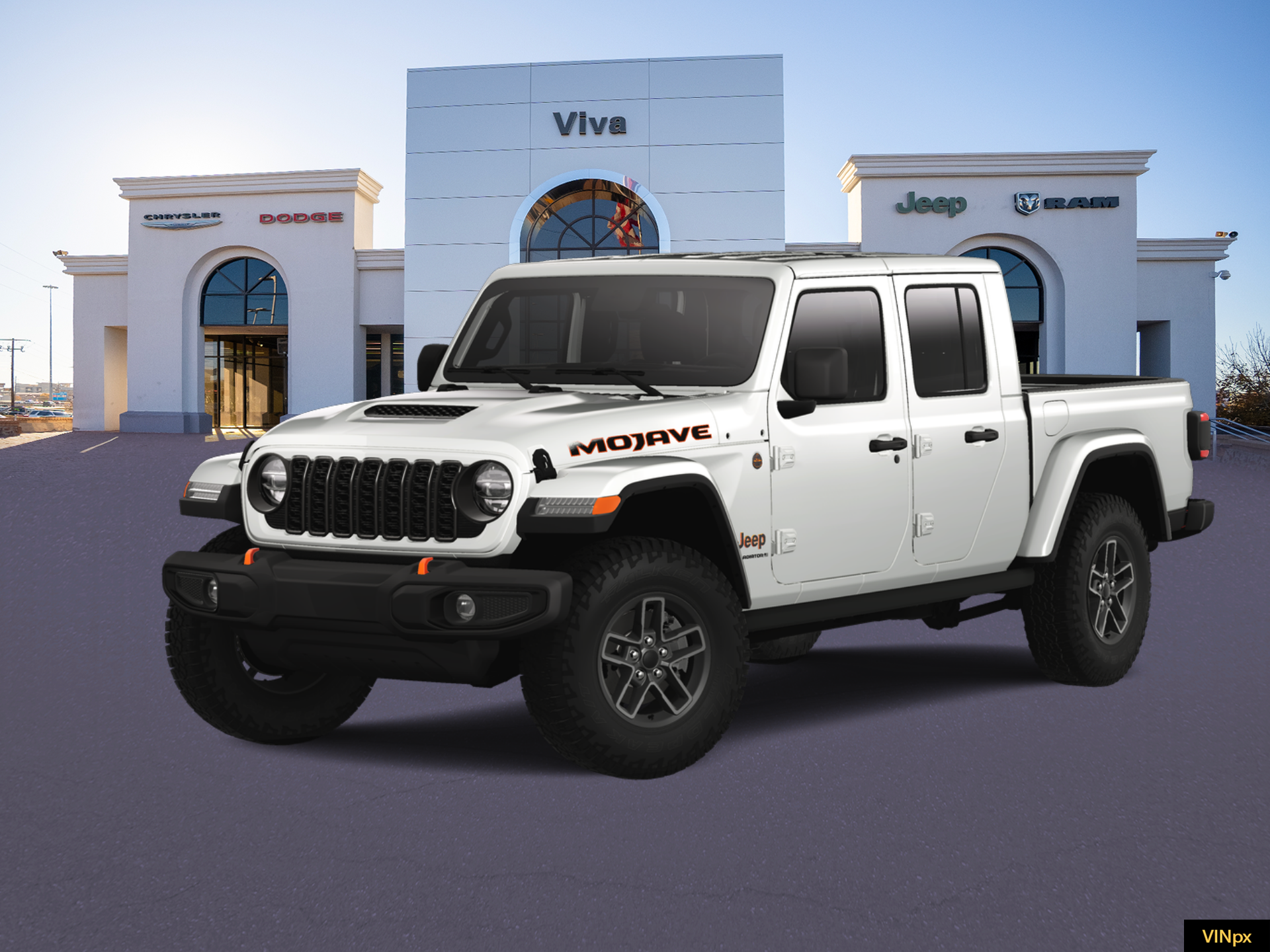 New 2025 Bright White Clear-Coat Exterior Paint Jeep Mojave image 1