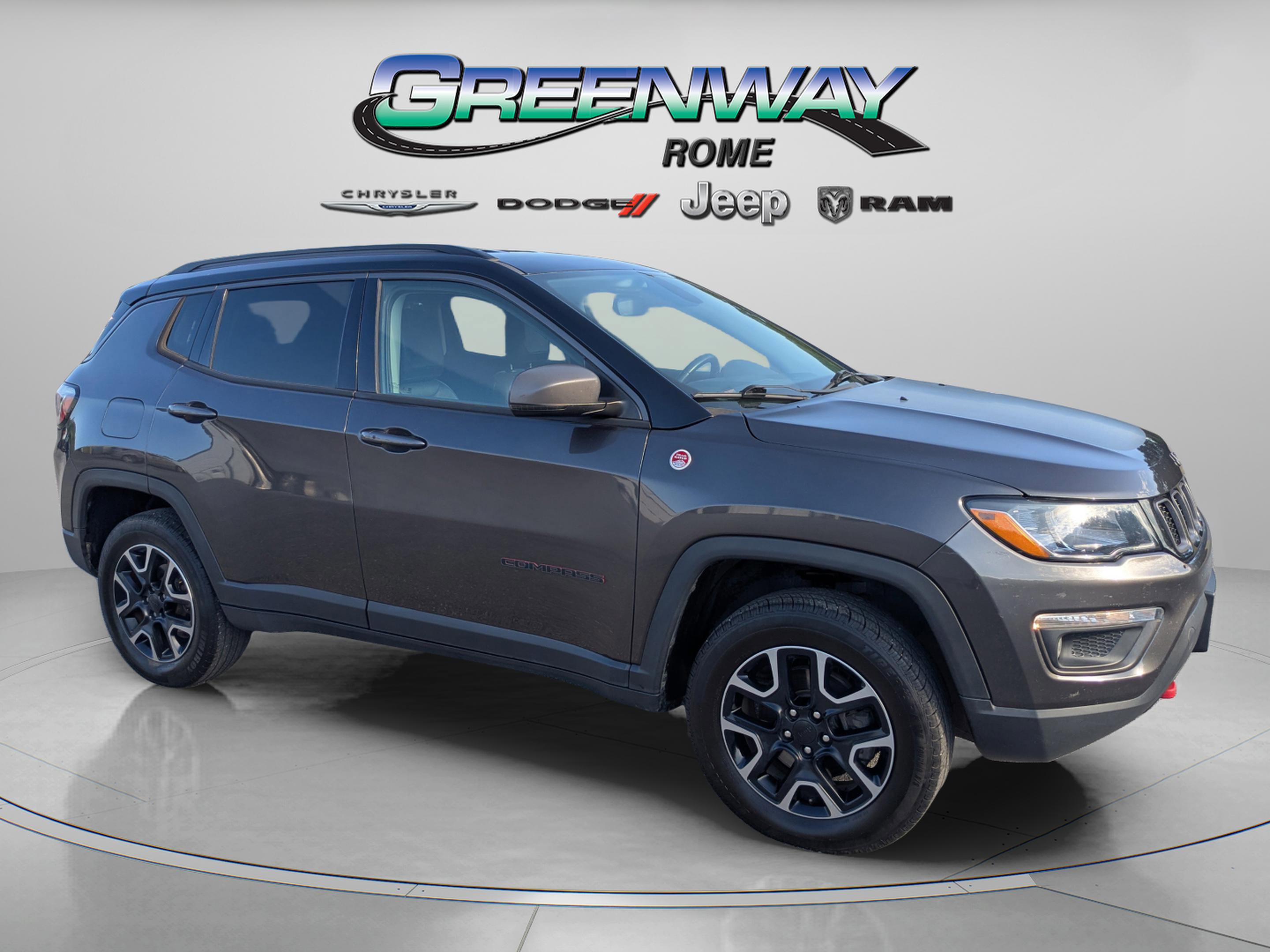 Used 2019 Jeep Compass Trailhawk with VIN 3C4NJDDB9KT733241 for sale in Rome, GA