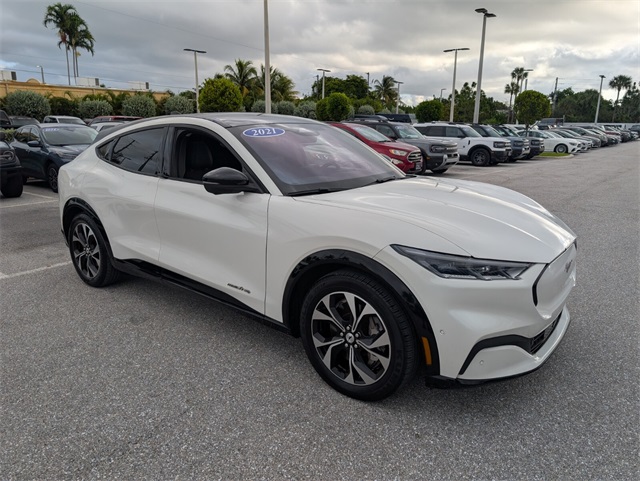 Certified 2021 Ford Mustang Mach-E Premium AWD with VIN 3FMTK3SSXMMA45520 for sale in Delray Beach, FL