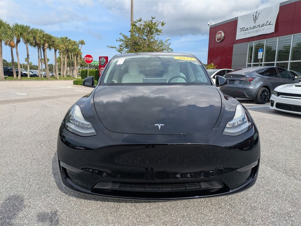 Used 2022 Tesla Model Y Long Range with VIN 7SAYGDEE0NF339511 for sale in Kansas City