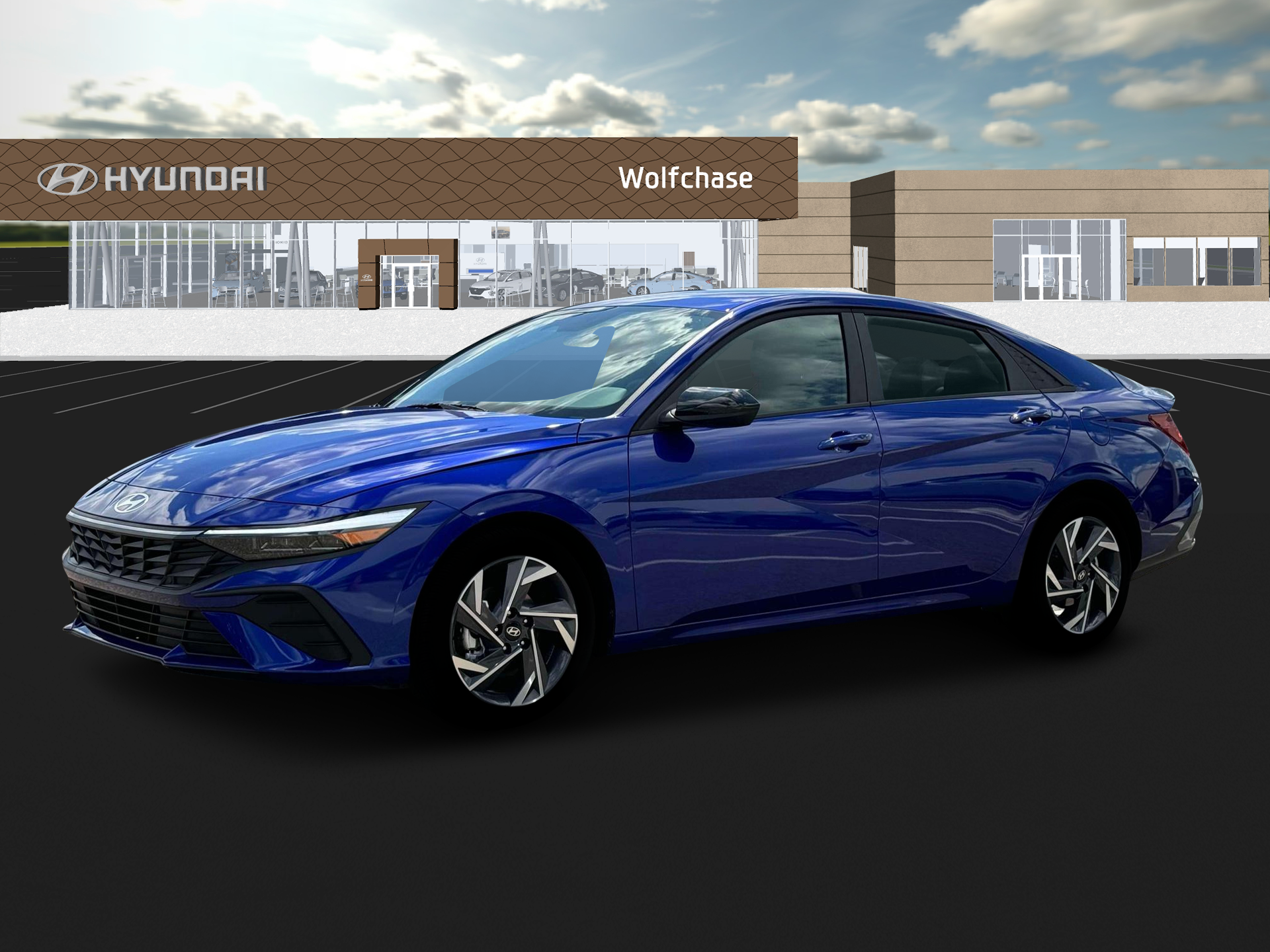 New 2025 Blue Hyundai SEL Sport image 2