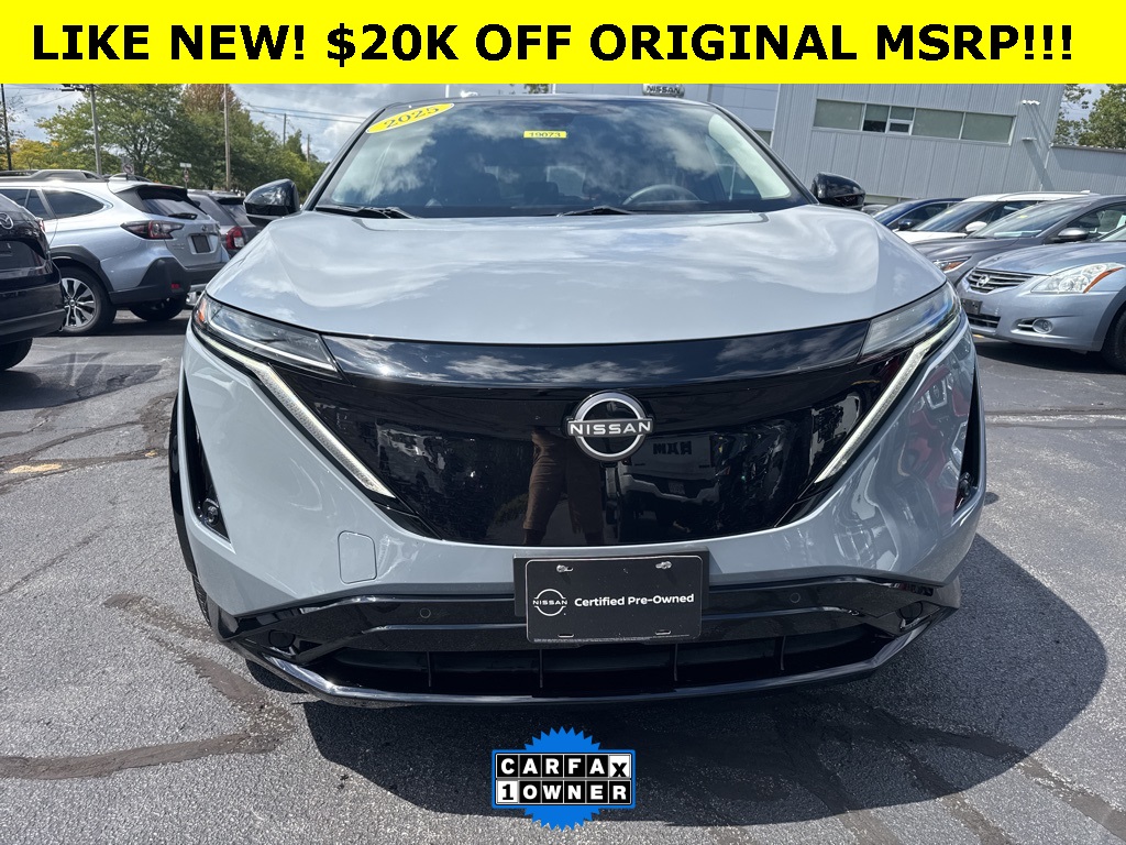 Certified 2025 Nissan ARIYA Engage+ with VIN JN8DF0BF4SM761406 for sale in Marlborough, MA