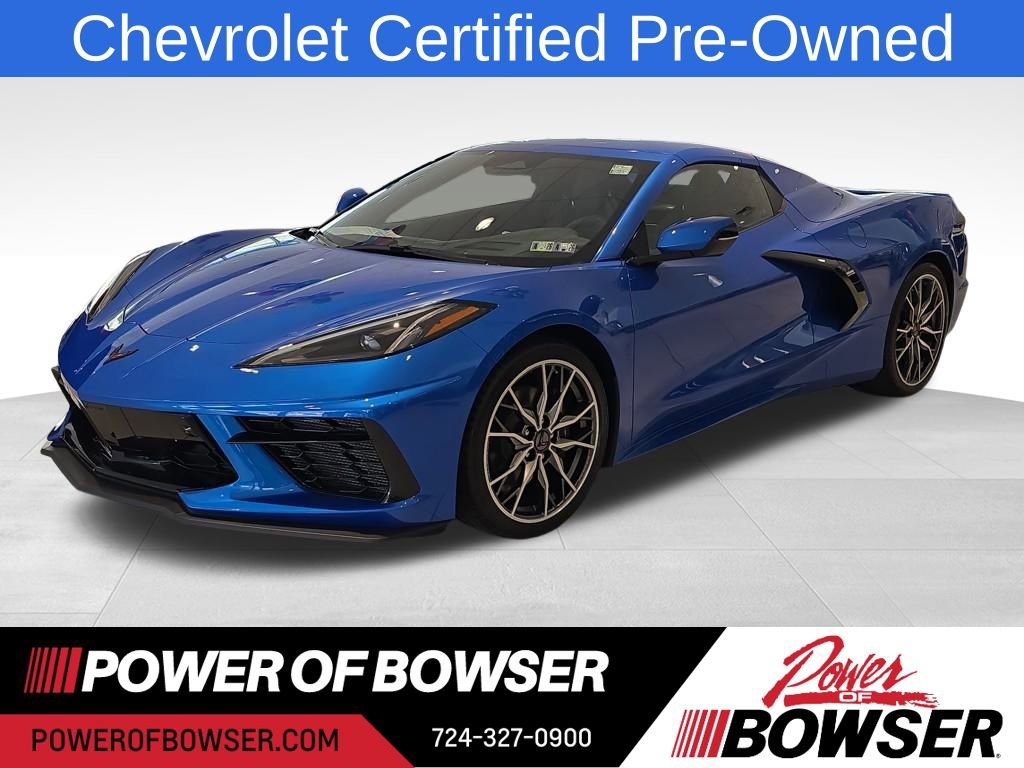 Certified Used 2025 Riptide Blue Metallic Chevrolet 3LT image 1