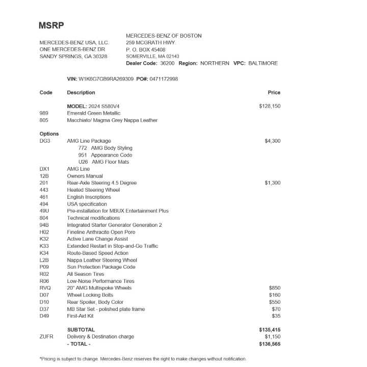 PreOwned 2024 MercedesBenz SClass S 580 4MATIC® Sedan in Warwick 