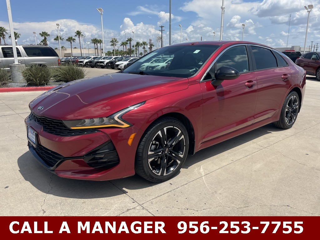 Used 2021 Kia K5 GT-Line with VIN 5XXG64J21MG071474 for sale in Edinburg, TX