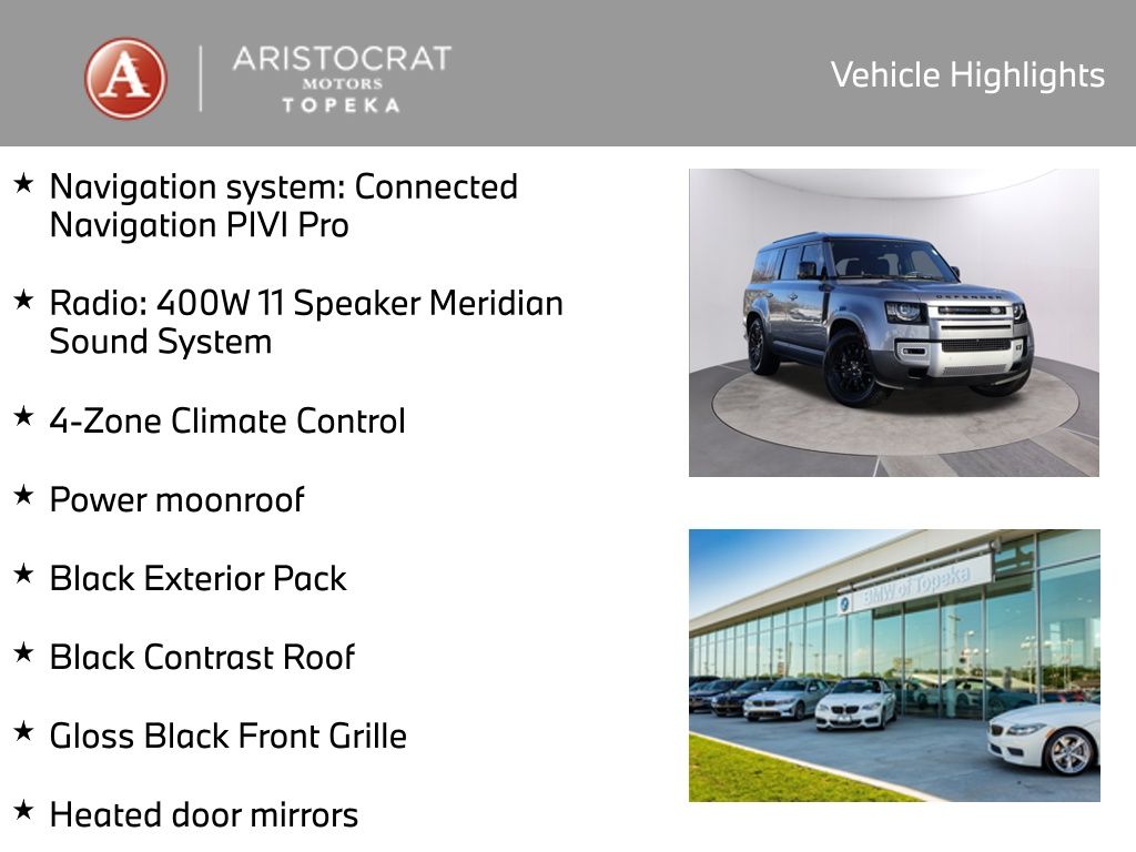 Used 2024 Land Rover Defender S with VIN SALEJFFUXR2320629 for sale in Kansas City