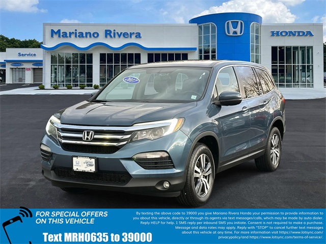 Certified 2017 Honda Pilot EX-L with VIN 5FNYF6H53HB050635 for sale in Port Jefferson Station, NY