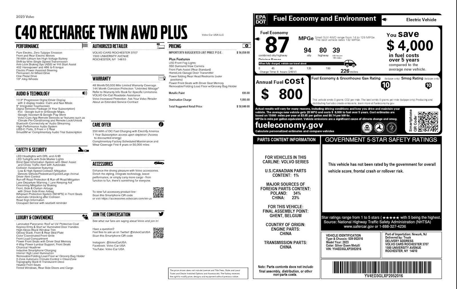 2023 Volvo C40 Plus's photo