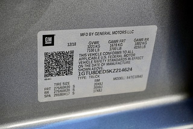 Used 2019 Gray GMC SLT image 38