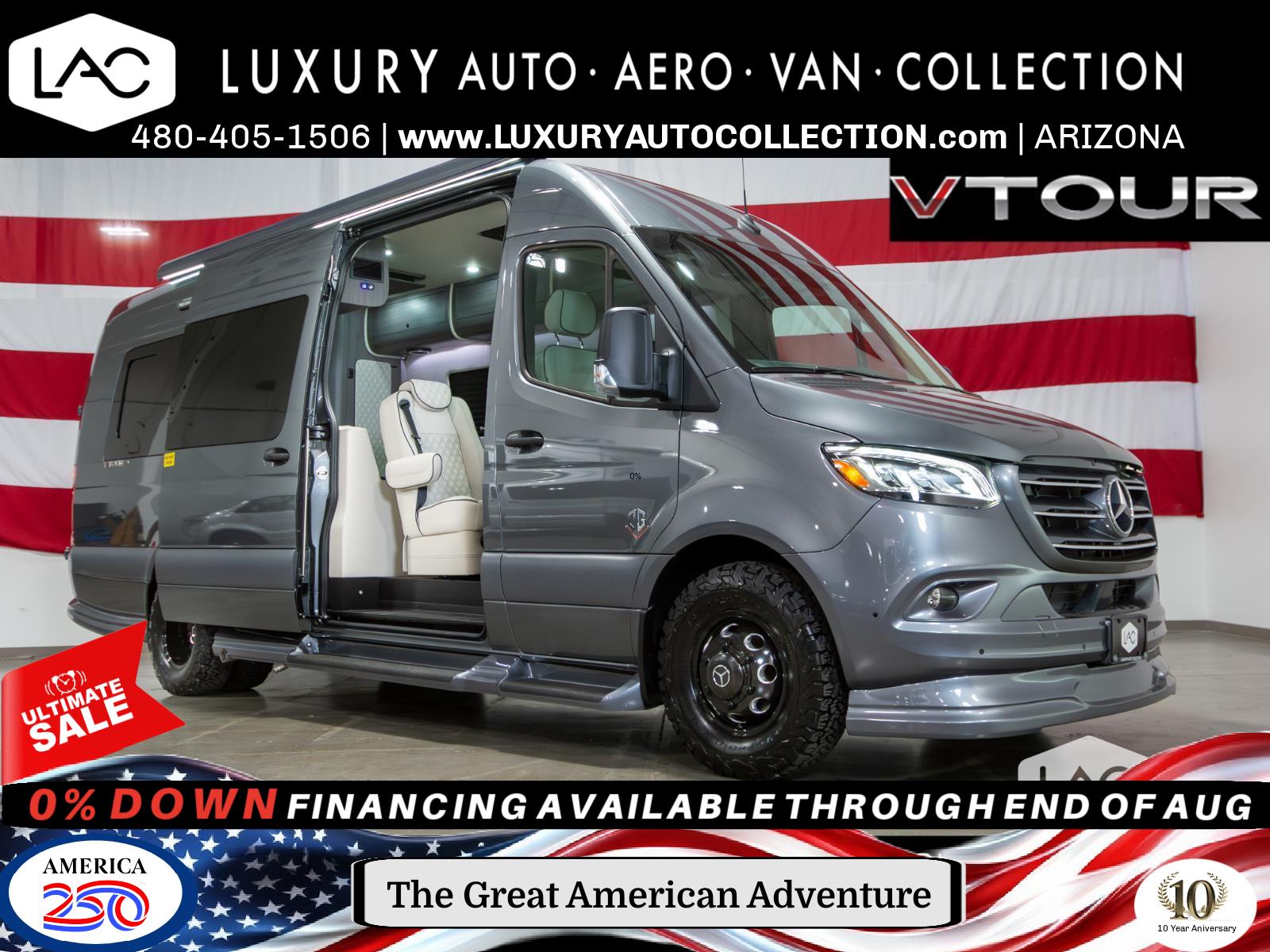 New 2025 Selenite Grey Metallic OGV Luxury Coach RWD Lithium Coach 10-Pass/Sleeps-2 Rear Full Bath image 1