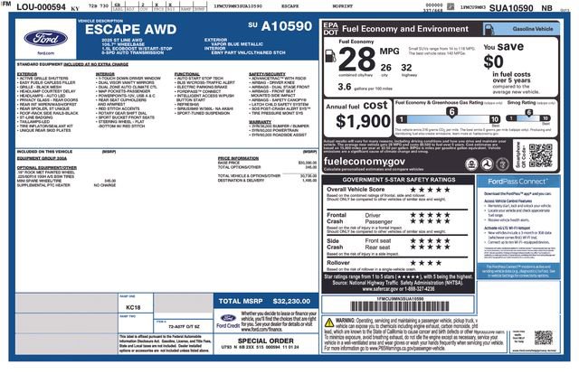 2025 Ford Escape ST-Line's photo