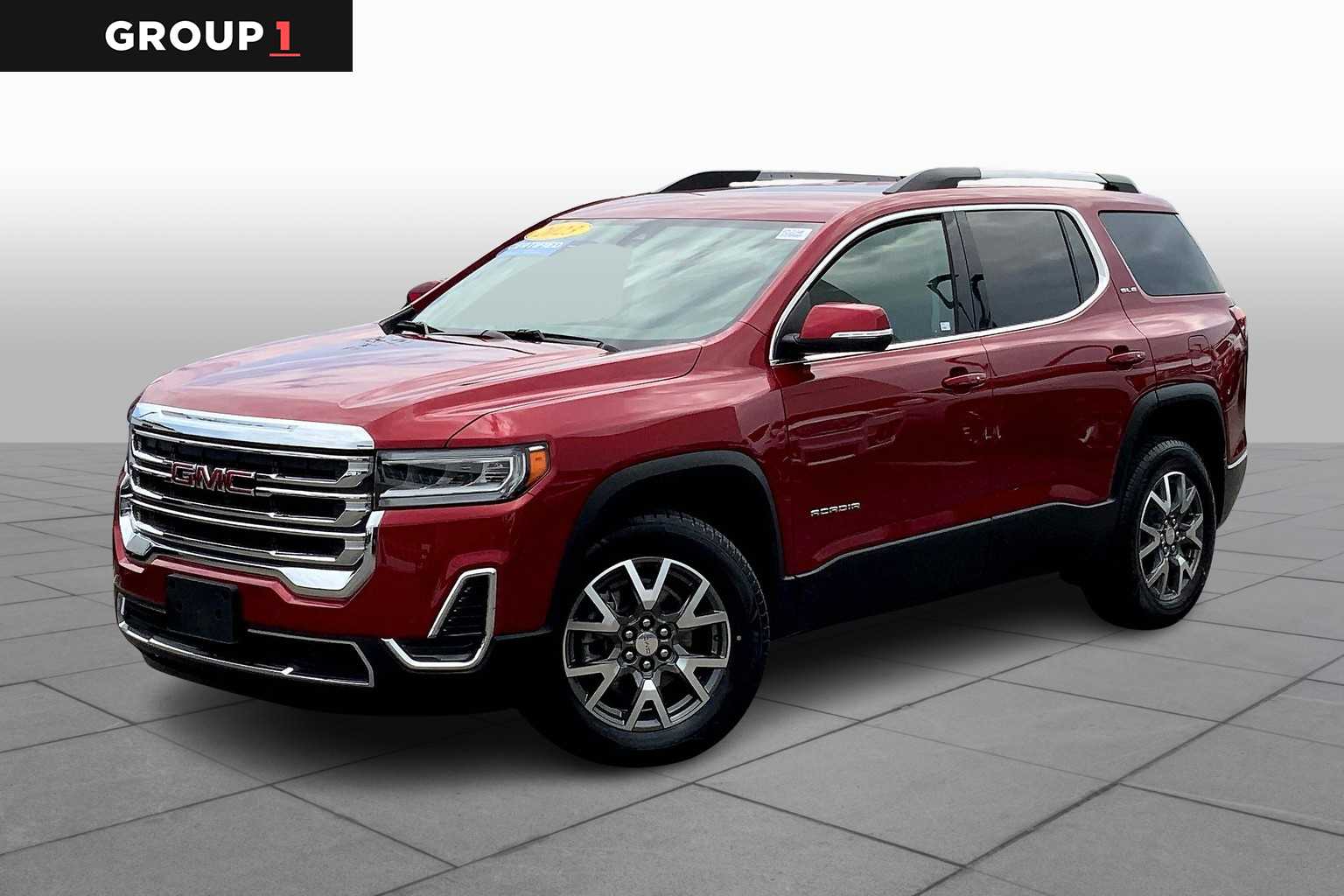 Certified Used 2023 Volcanic Red Tintcoat GMC SLE image 1