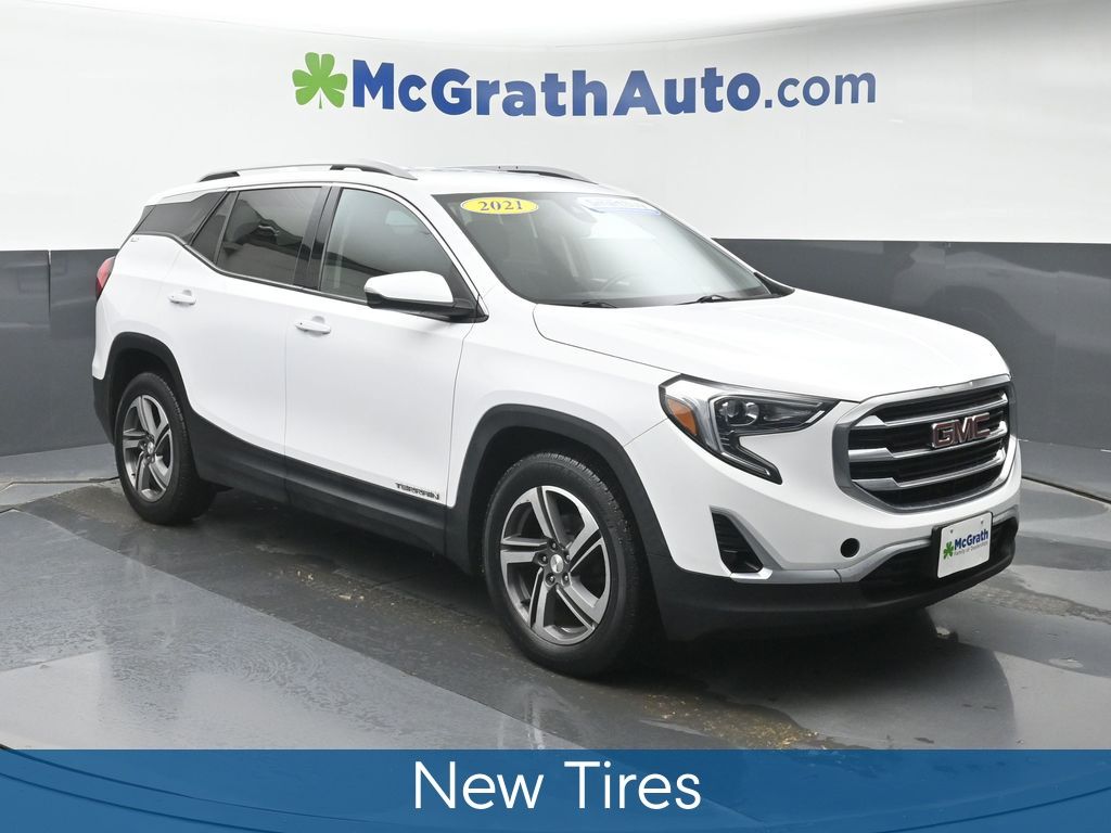 Used 2021 GMC Terrain SLT with VIN 3GKALPEV6ML312779 for sale in Marion, IA