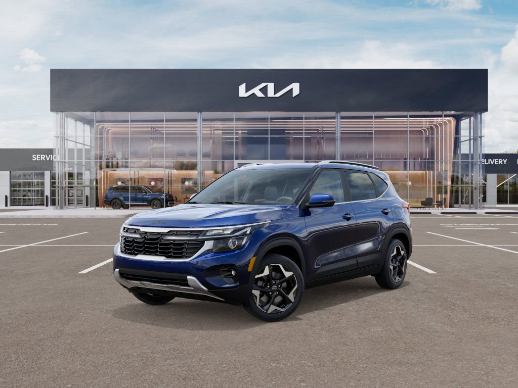 New 2025 Dark Ocean Blue Kia EX image 1