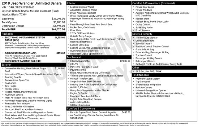 2018 Jeep All-New Wrangler Unlimited Sahara's photo