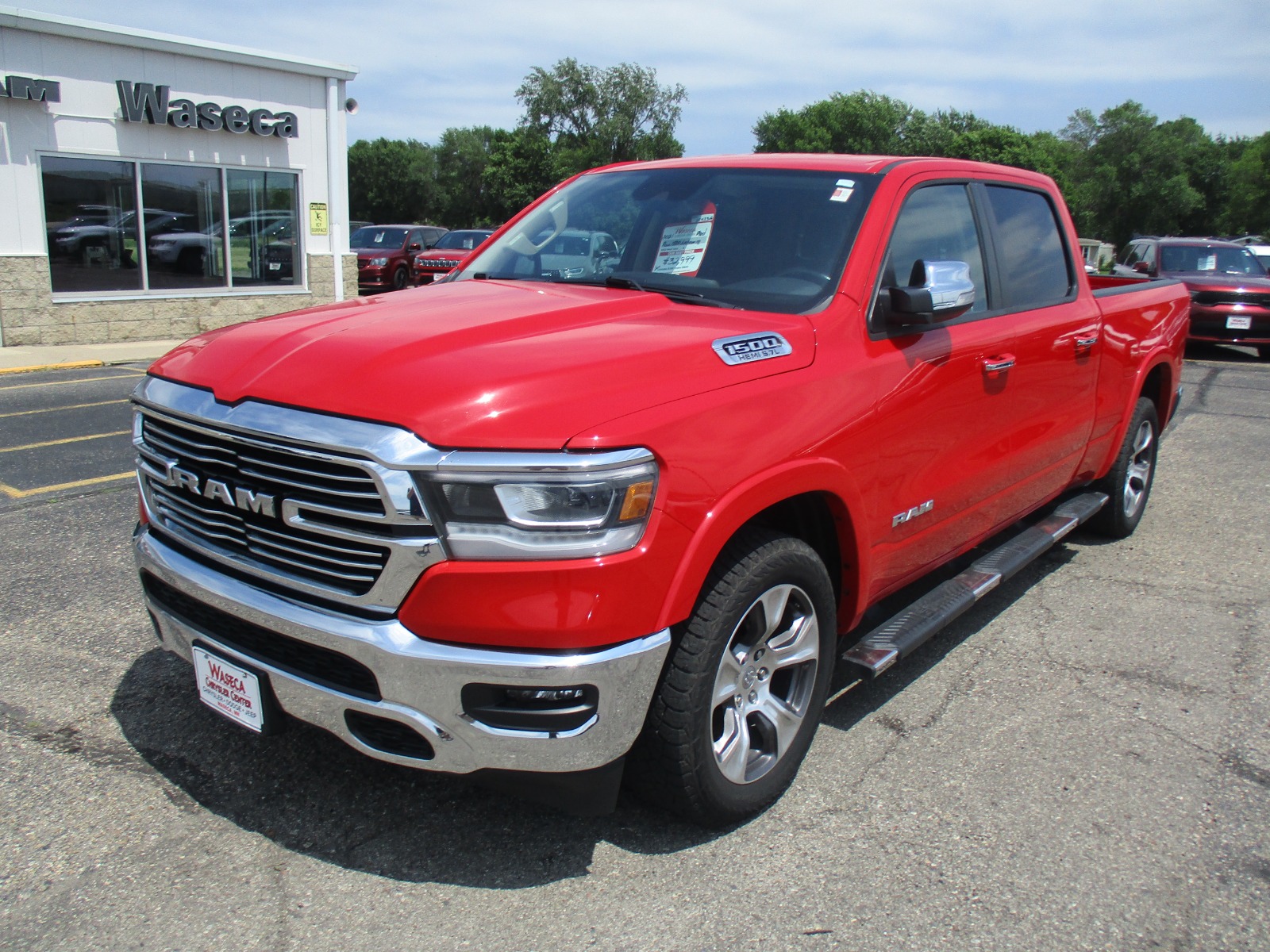 Used 2021 RAM Ram 1500 Pickup Laramie with VIN 1C6SRFRT2MN680871 for sale in Waseca, Minnesota