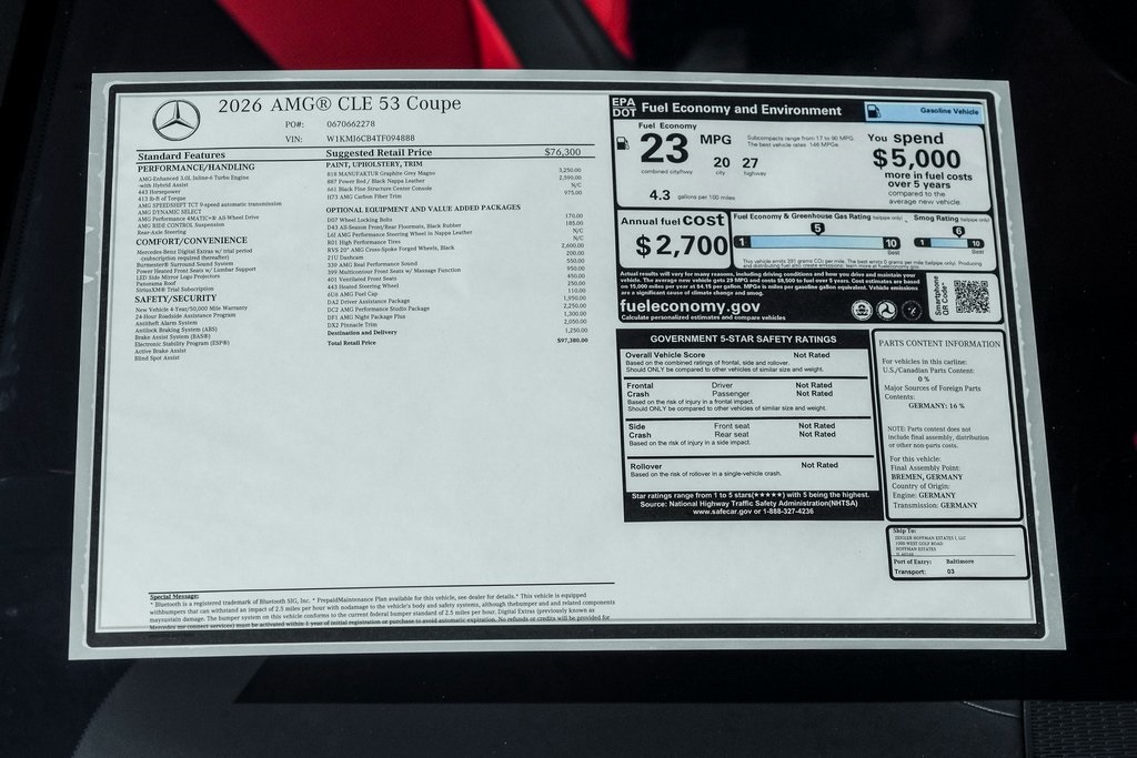 2026 Mercedes Benz CLE 53 AMG 4MATIC photo 25