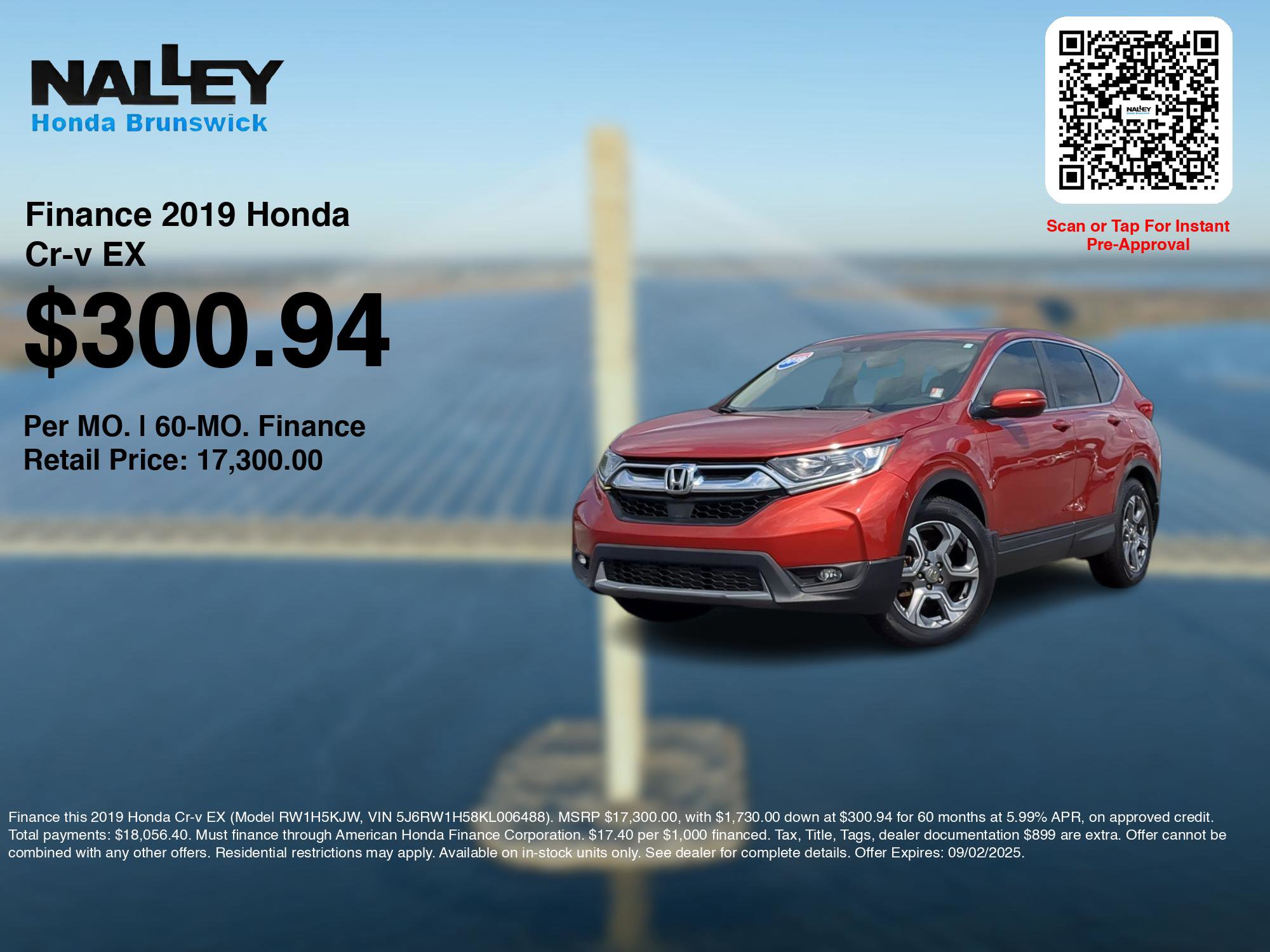 2019 Honda CR-V EX photo 3