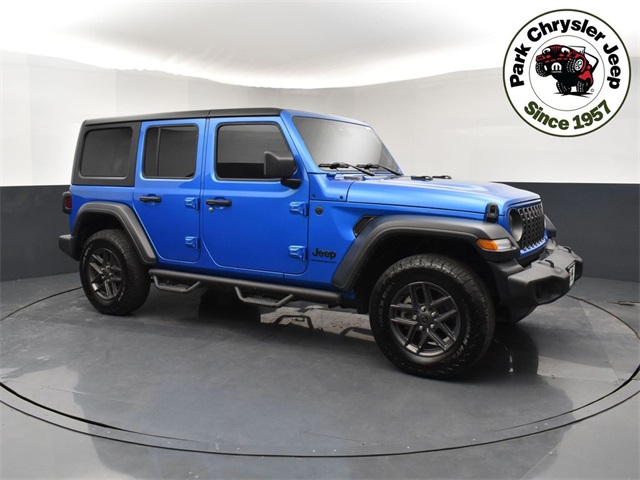 Used 2024 Jeep Wrangler 4-Door Sport S with VIN 1C4PJXDG9RW243859 for sale in Burnsville, Minnesota