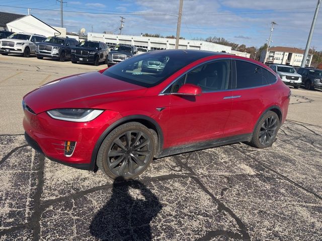 Used 2021 Tesla Model X Long Range Plus with VIN 5YJXCBE23MF322179 for sale in Bloomington, IL