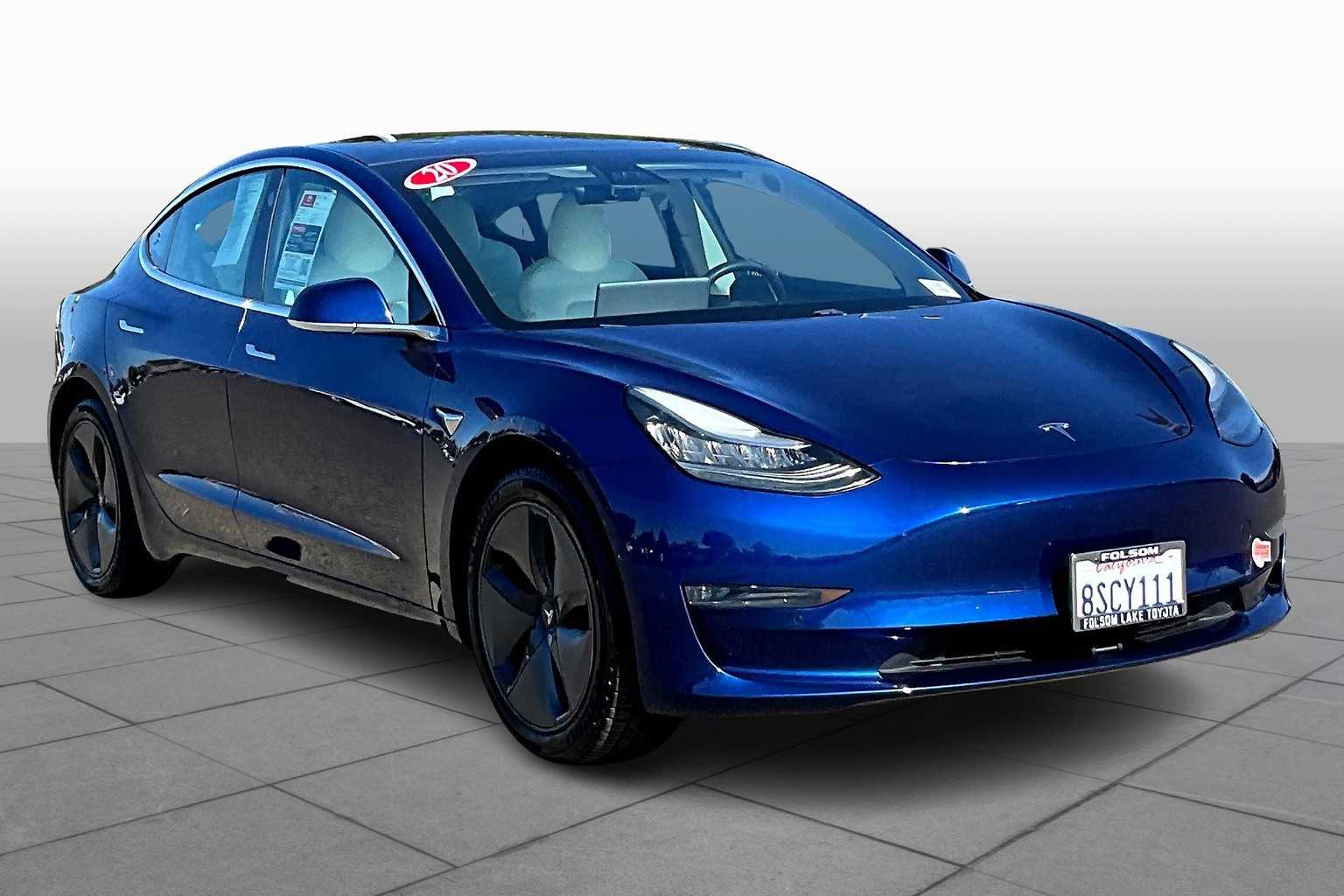 Used 2020 Tesla Model 3 Base with VIN 5YJ3E1EB2LF639386 for sale in Folsom, CA