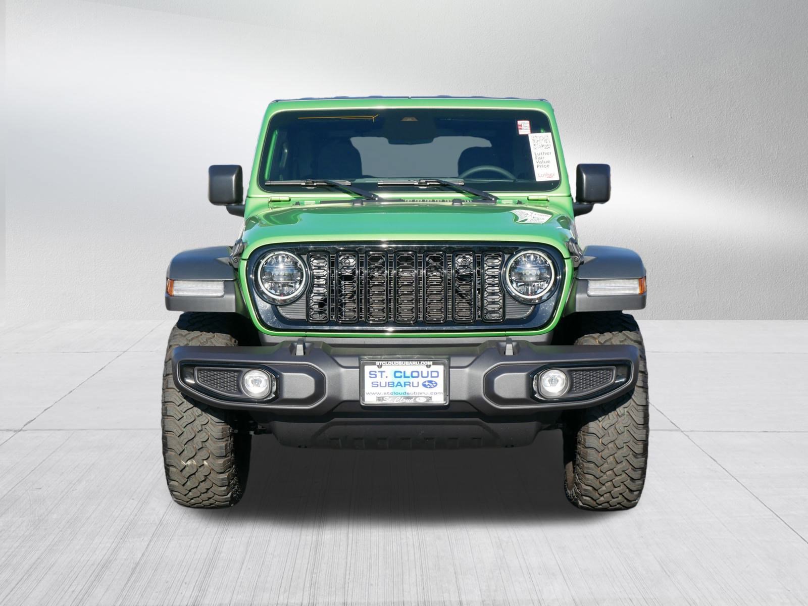 Used 2025 Jeep Wrangler 2-Door Willys with VIN 1C4PJXAG2SW594669 for sale in Saint Cloud, Minnesota