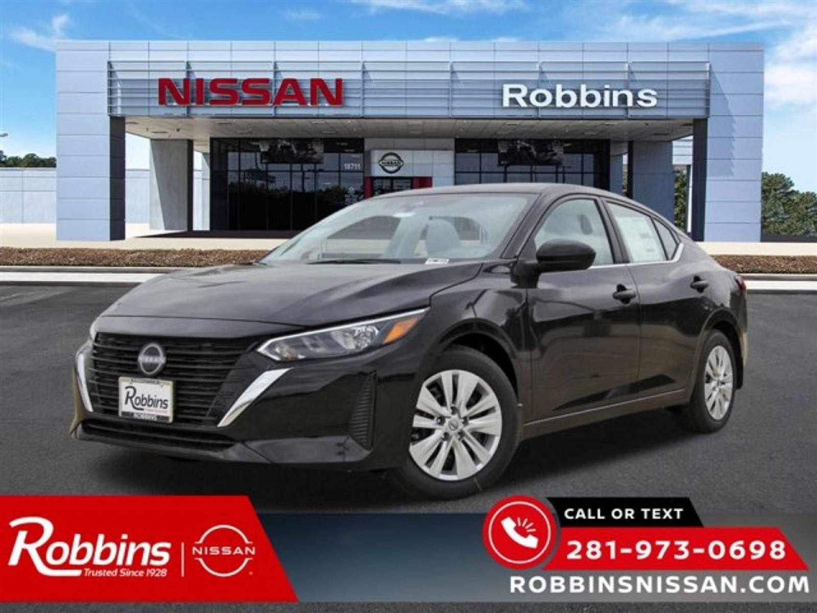 2025 Nissan Sentra S Black at Robbins Nissan