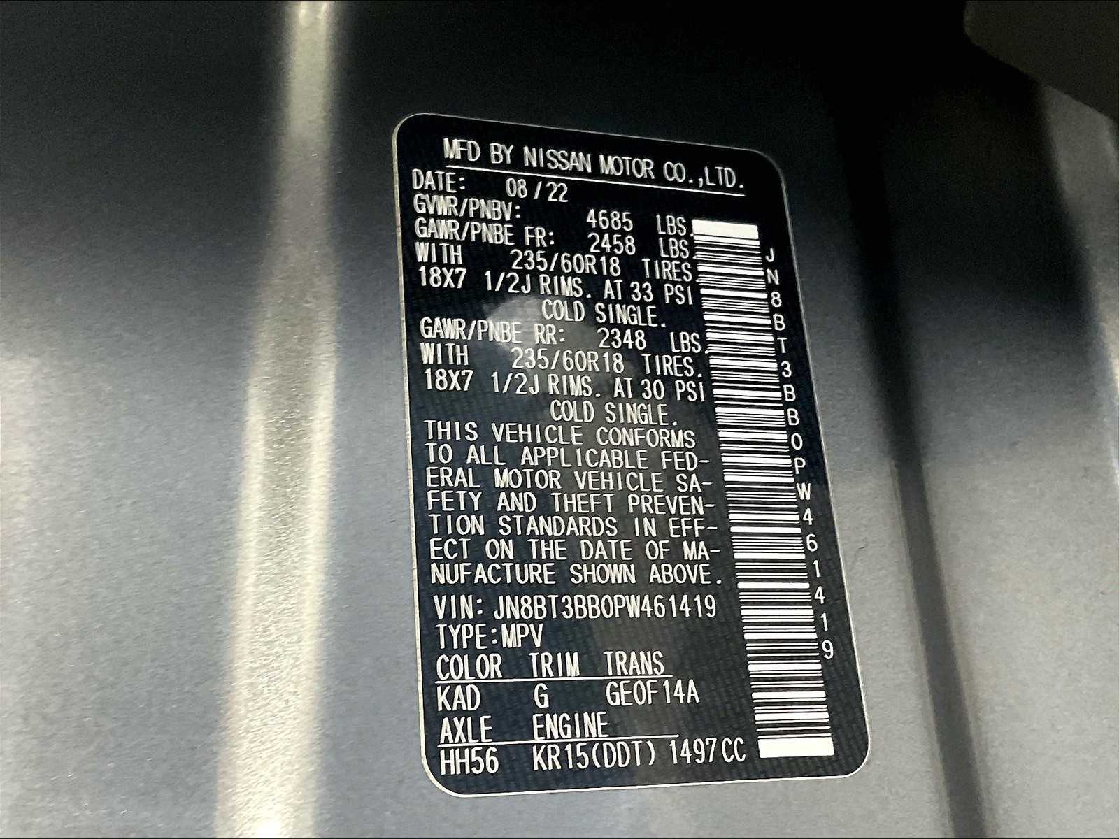 2023 Nissan Rogue SV photo 33