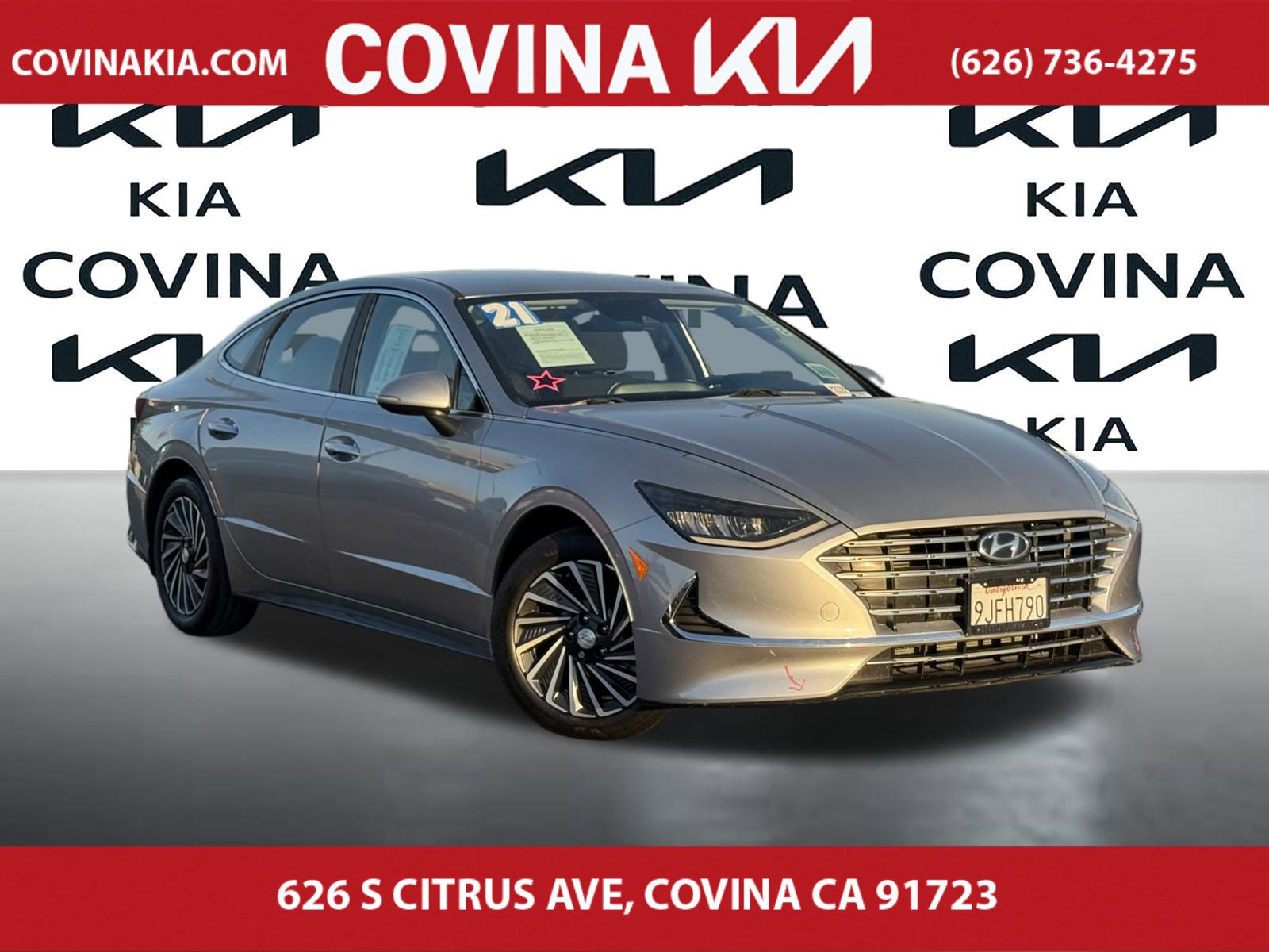 Used 2021 Hyundai Sonata Hybrid SEL with VIN KMHL34JJ5MA026558 for sale in Covina, CA