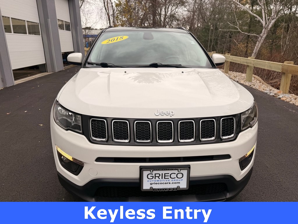 Certified 2018 Jeep Compass Latitude with VIN 3C4NJDBB9JT116763 for sale in Methuen, MA