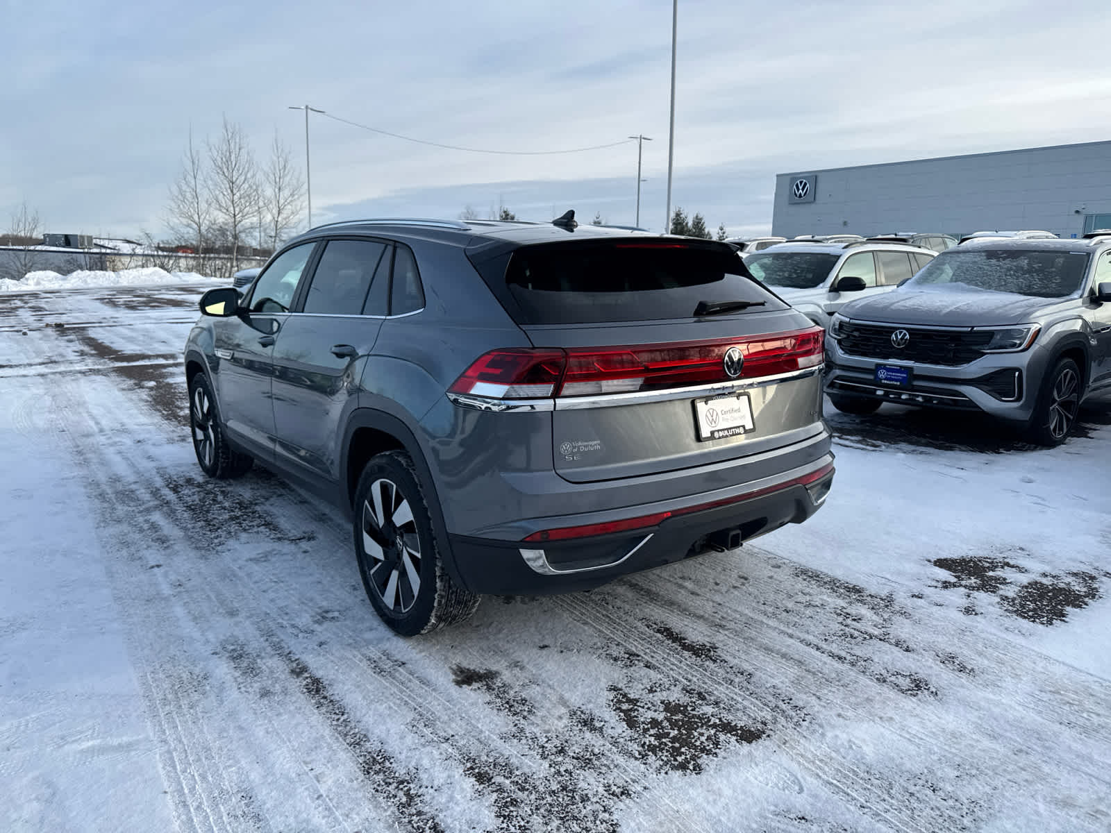 Certified 2024 Volkswagen Atlas Cross Sport SE w/Tech with VIN 1V2HE2CA9RC207338 for sale in Hermantown, Minnesota