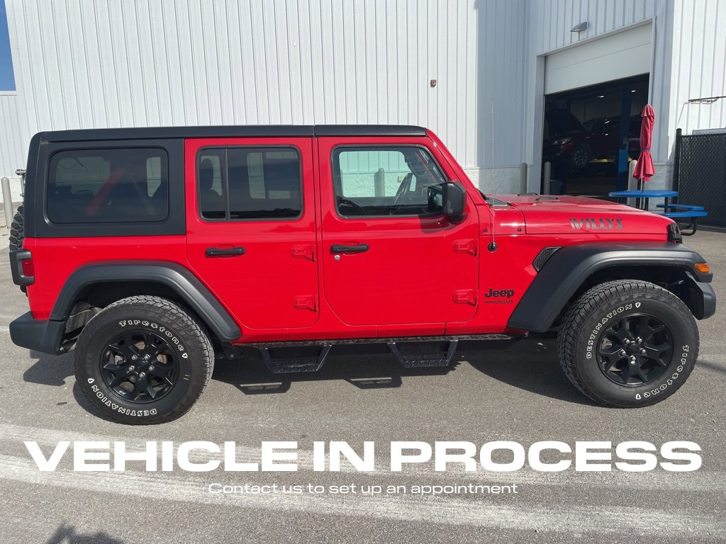 Used 2020 Jeep Wrangler Unlimited Willys Sport with VIN 1C4HJXDN5LW290896 for sale in Spring Valley, Minnesota