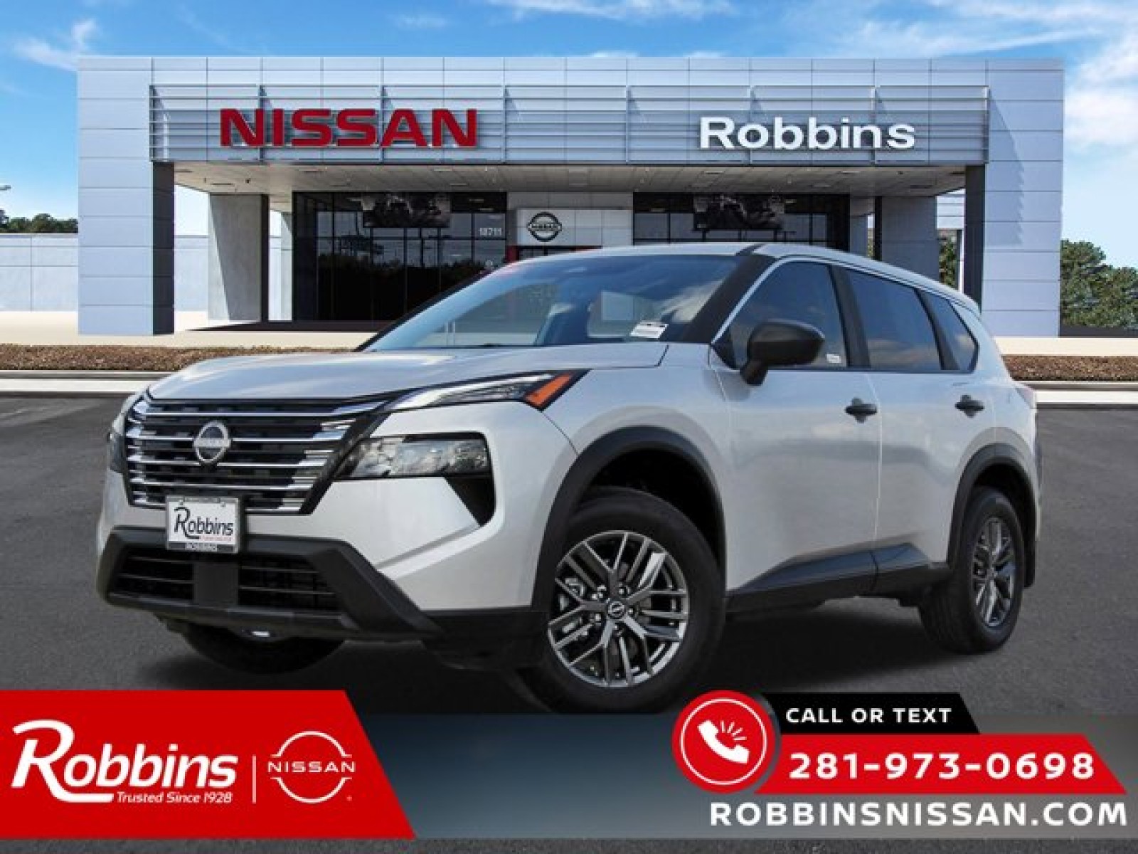 2025 Nissan Rogue S Silver at Robbins Nissan